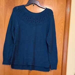 Sonoma Teal Knit Sweater